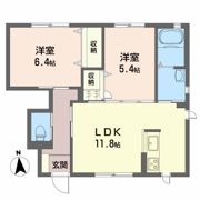 グランマスト杉井流Ⅱ B棟の間取り画像