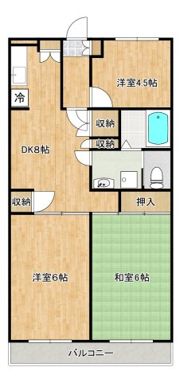 ボナール所沢の間取り画像