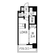 ディアレイシャス尾頭橋の間取り画像