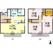 ローズコートよしみ Bの間取り画像