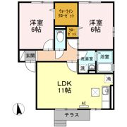 アトリエ ブランシェ A/Bの間取り画像