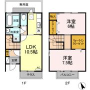 ロイヤルコート B棟の間取り画像