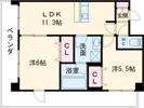 プレステージ10番館の間取り画像