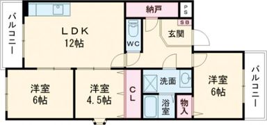 コーポ久兼の間取り画像