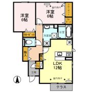 Dーroom 椿の間取り画像