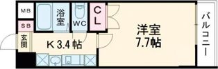 ミラージュ大津京の間取り画像