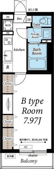リブリ・新都心Ⅱの間取り画像