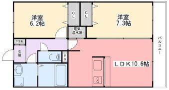 インタービレッジ城北の間取り画像