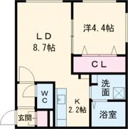 MAISON BONHEUR(メゾンボヌール)の間取り画像