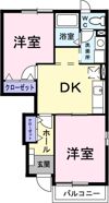 ソレイユBの間取り画像