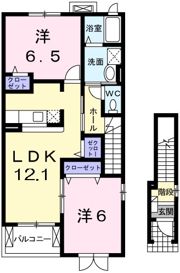 ベルビューコート舞原Ⅰの間取り画像