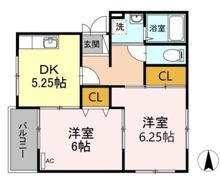 グリーンヴィレッジ Bの間取り画像