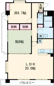 ハイヒルズクマノの間取り画像