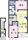 ソレイユ Ⅱ番館の間取り画像