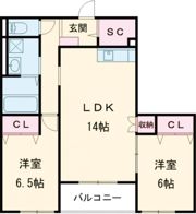 グランカーサ東浦の間取り画像