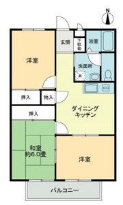 フォブール大井Bの間取り画像