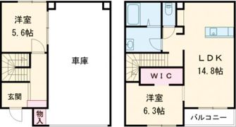 ラグナ・セカGarage02 A棟の間取り画像