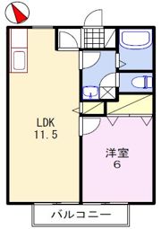 サンライフ森の西の間取り画像