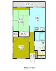 鶴見園ハイツの間取り画像