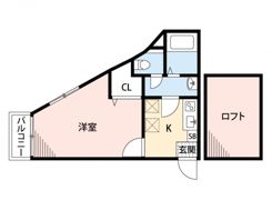 オランジュリー天神南の間取り画像