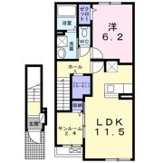 ポルト ボヌールⅡの間取り画像