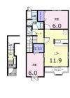 プロムナード1番館の間取り画像