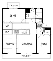 メゾンサンテラスAの間取り画像