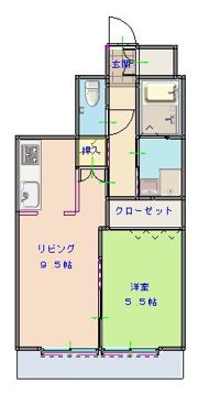 ウエストパーク佐世保の間取り画像