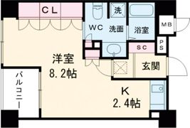 リーガル神戸中山手通りの間取り画像