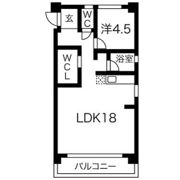 アイエスビル平安通の間取り画像