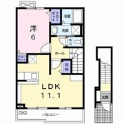 ナリッシュ Bの間取り画像