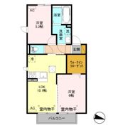 グランテラス宮子 Bの間取り画像