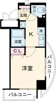 ラナップスクエア神戸県庁前の間取り画像