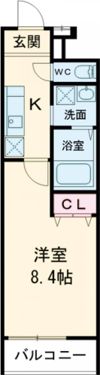 フジパレス平野上町Ⅱ番館の間取り画像