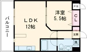 レジディア熊本辛島の間取り画像