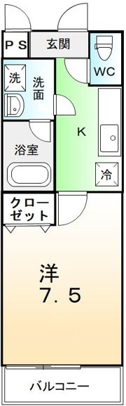フジパレス浜寺ノースⅥ番館の間取り画像