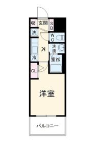 エステムコート名古屋黒川シャルマンの間取り画像