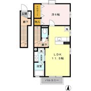 サニースクエア Bの間取り画像