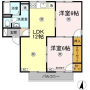 さつきハイツ A棟の間取り画像