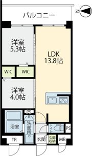 エルグランド春日の間取り画像