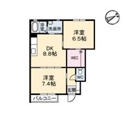 パインデュー B棟の間取り画像