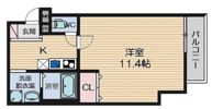 フジパレス千里丘駅西の間取り画像