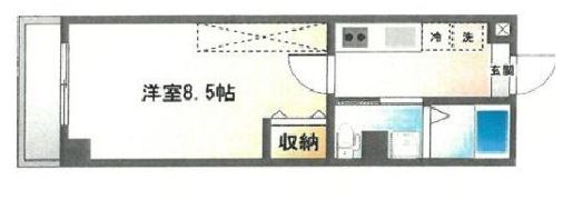 フラッティK&Sの間取り画像