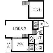 ハーモニーテラス辰巳町の間取り画像