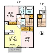 アベニュー中山Ⅱの間取り画像