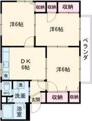 ハピネスイワタAの間取り画像