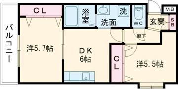 ヨーロピアンシャレー清水万石 壱番館の間取り画像