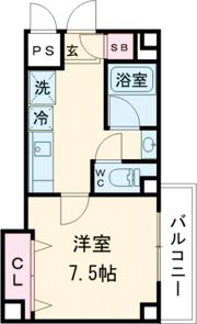 杉ヶ町北ビルの間取り画像