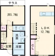 エクリュMIYUKI皆同の間取り画像