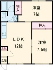 メゾン北斗の間取り画像
